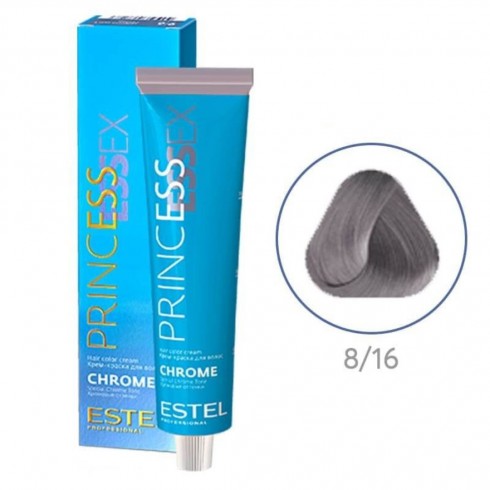 Крем-краска PRINCESS ESSEX 8/16 Светло-русый пепельно-фиолетовый 60 мл